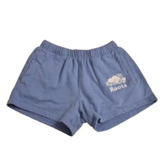 Roots Orginal Sweatshort 3 Inch Short Blue Size XXS - Picture 1 of 6